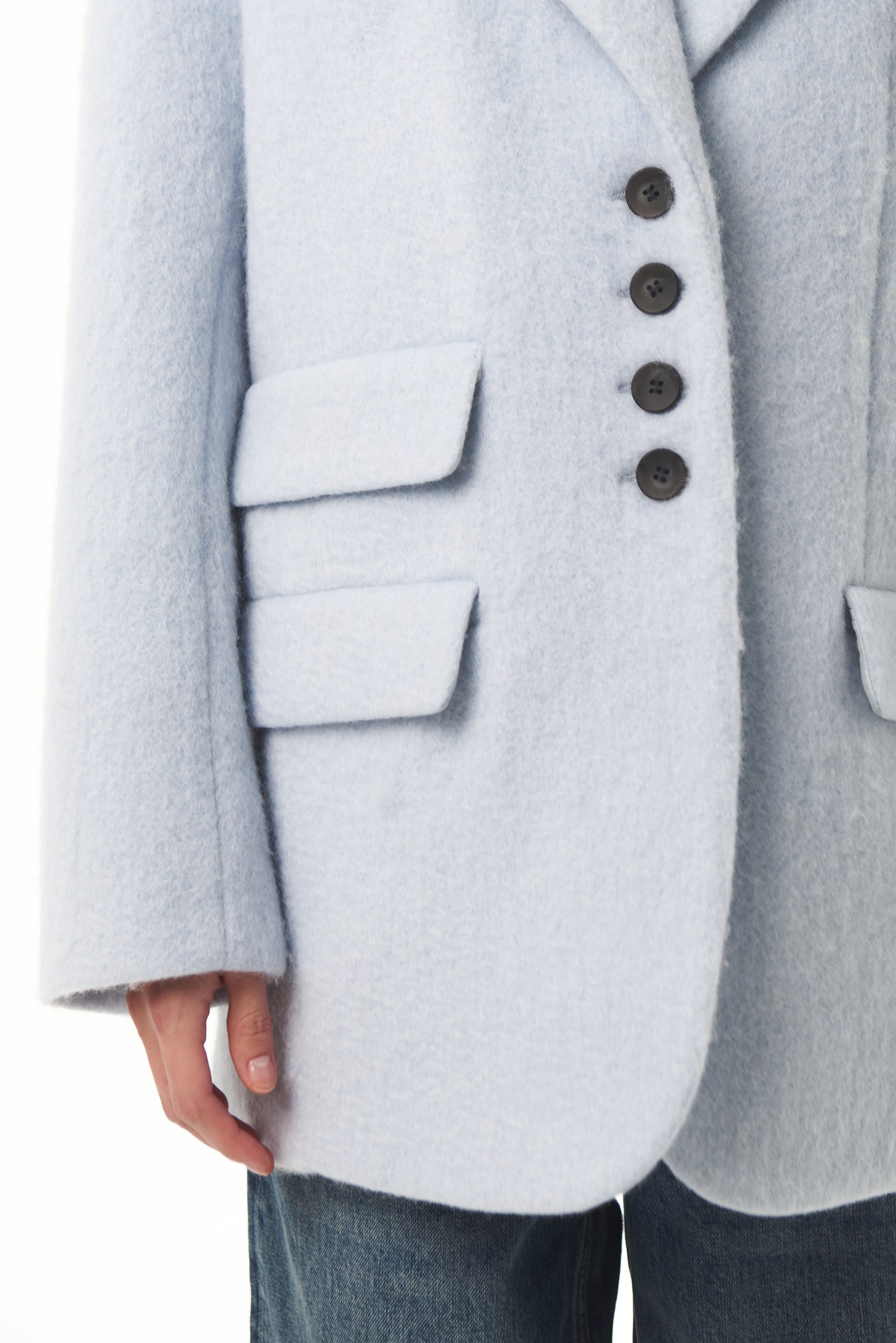 Пальто "Hug you" (Пальто "Hug you" (ONESIZE, НЕБЕСНЫЙ))