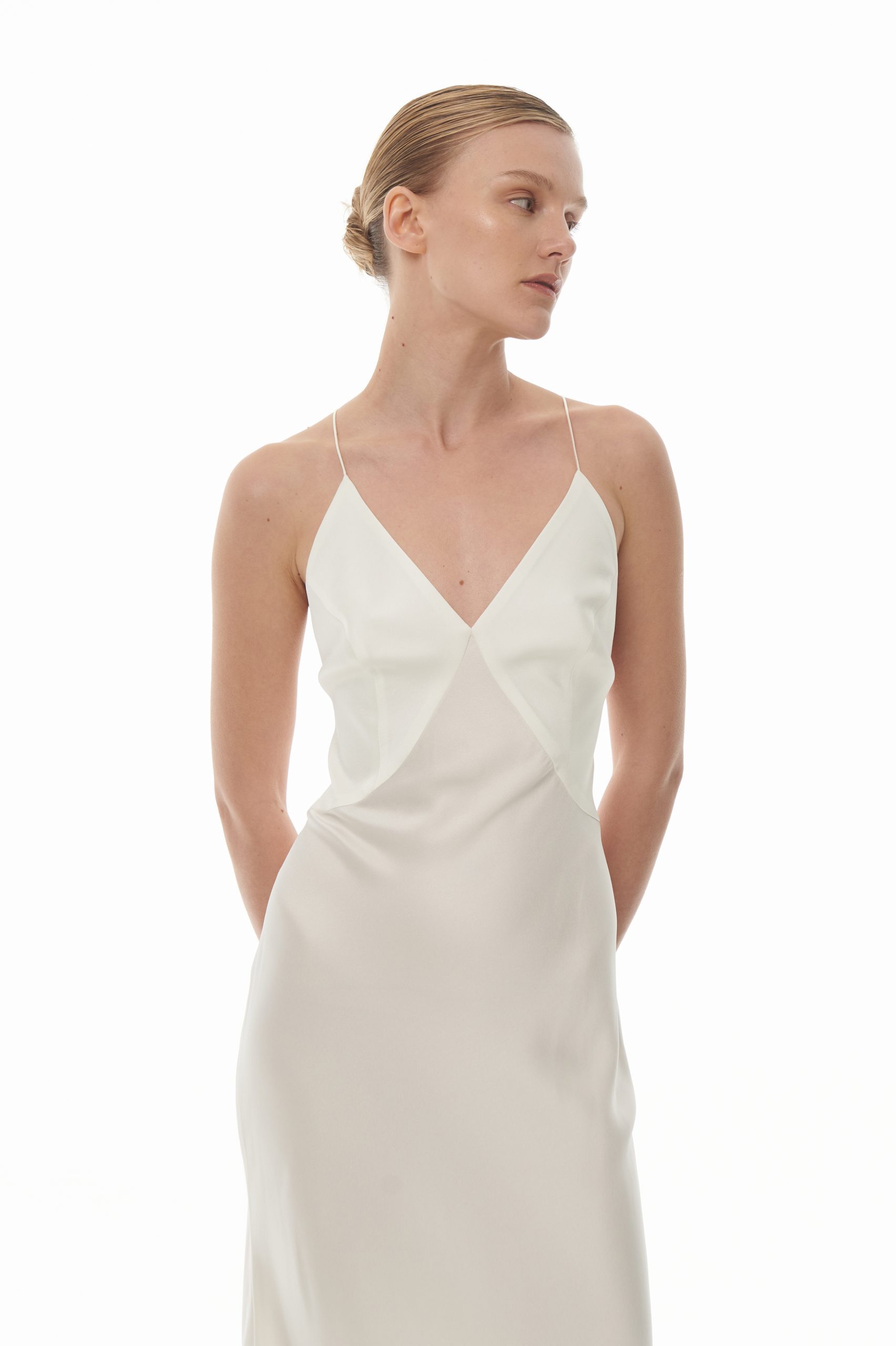 Платье комбинация "Лепесток" - МОЛОЧНЫЙ, XS Платье комбинация "Лепесток" - МОЛОЧНЫЙ, XS