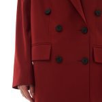 Жакет "Deep Red" - БОРДОВЫЙ, OVERSIZE
