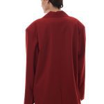 Жакет "Deep Red" - БОРДОВЫЙ, OVERSIZE