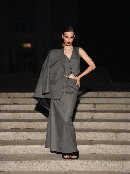 Юбка "Gray Striped"