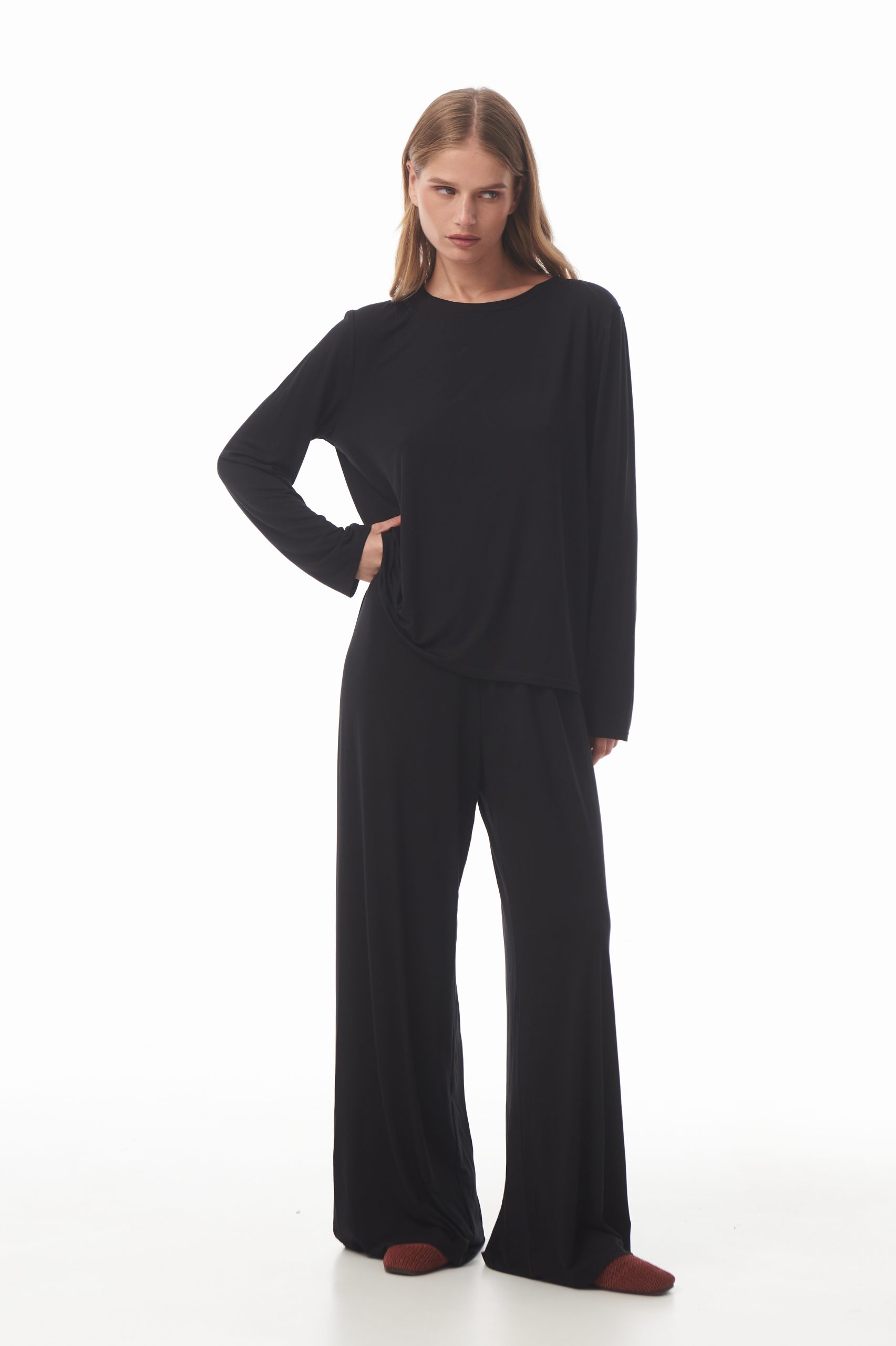 Брюки "Let it be" (Брюки "Let it be"(ЧЕРНЫЙ,S-M))