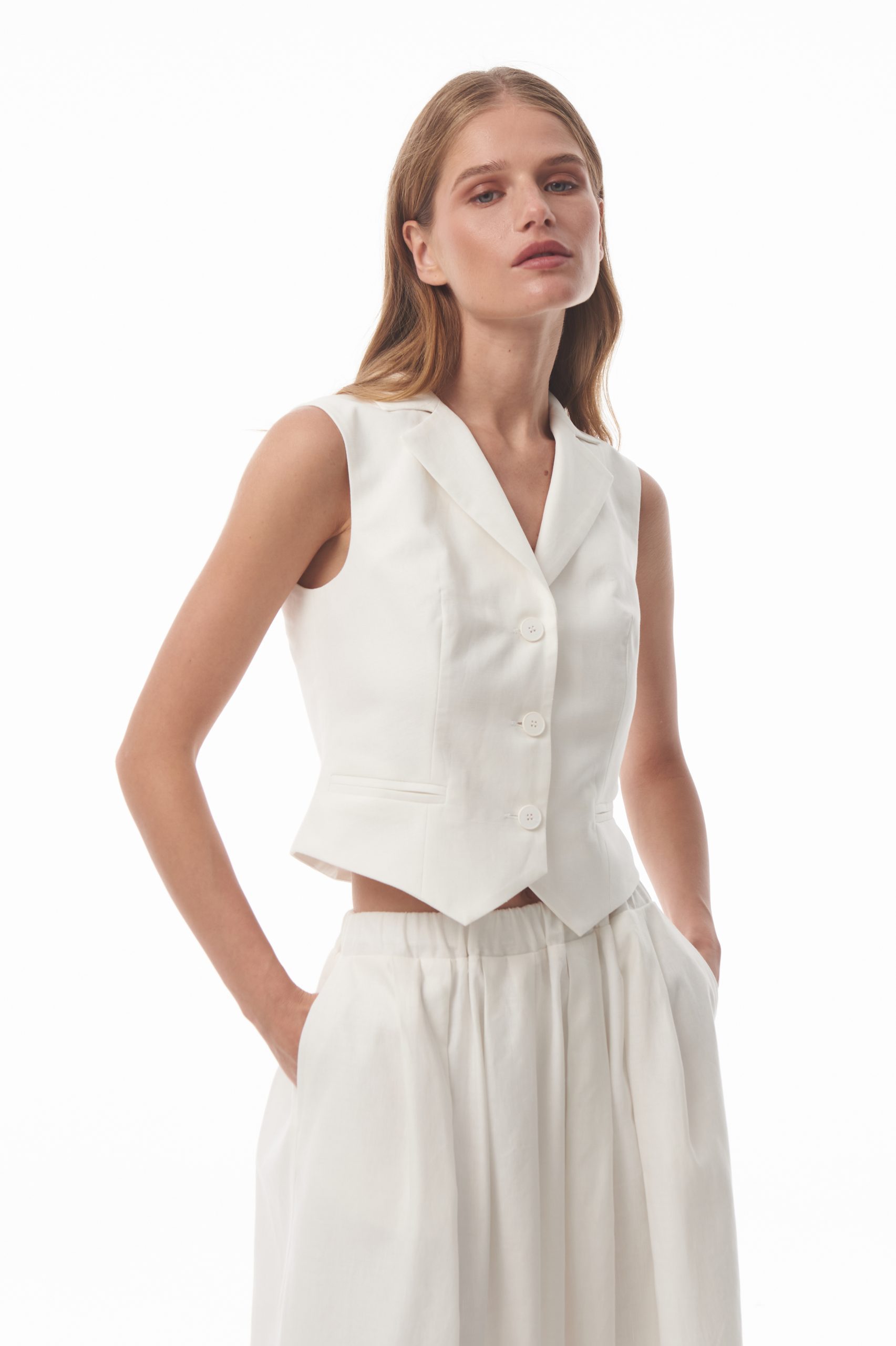 Жилет "Lovely day" (Жилет "Lovely day"(БЕЛЫЙ,S))