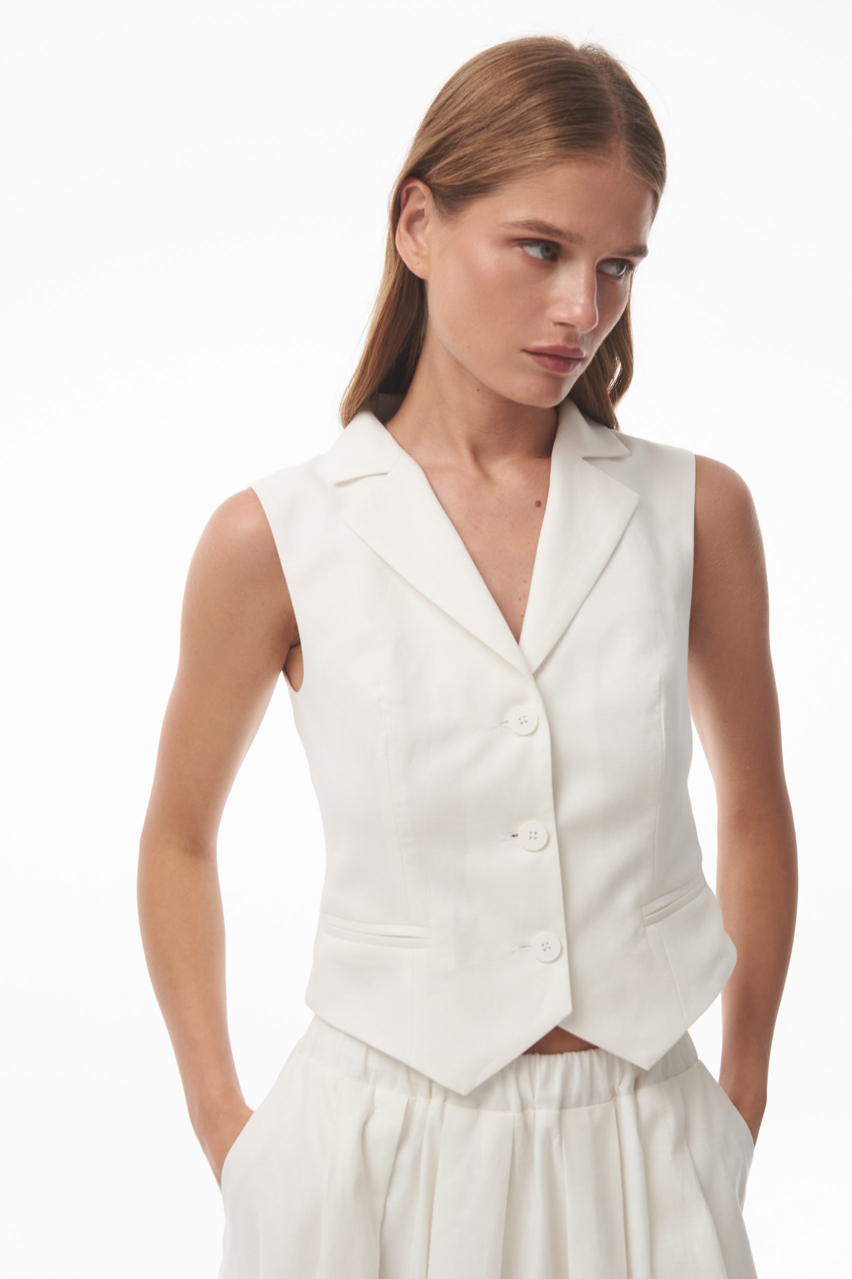 Жилет "Lovely day" (Жилет "Lovely day"(БЕЛЫЙ,S))