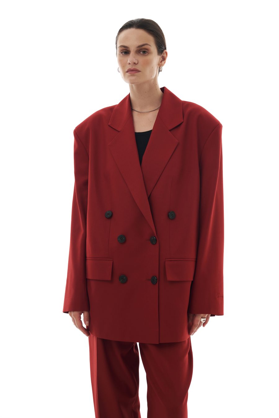 Жакет "Deep Red" (Жакет "Deep Red"(БОРДОВЫЙ,OVERSIZE))